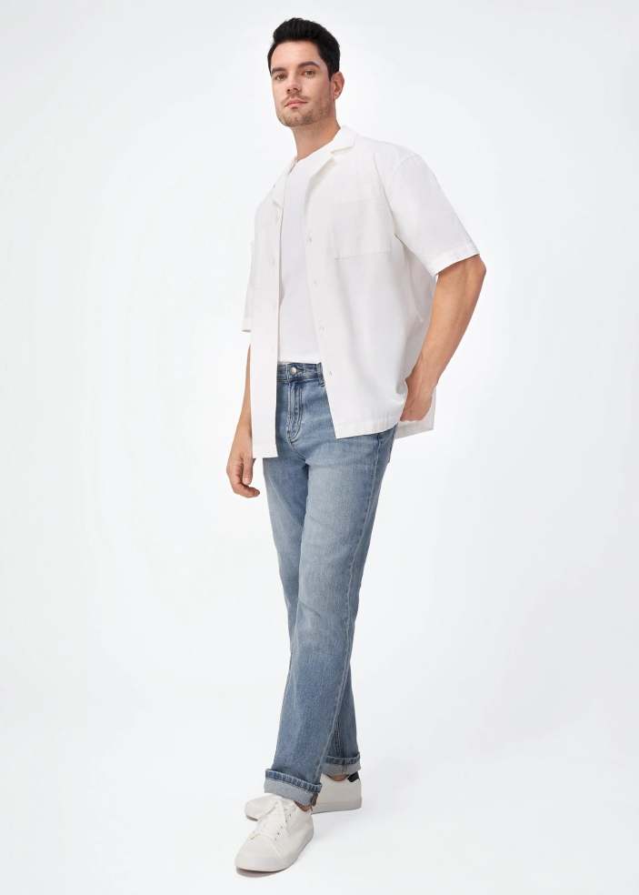 Relaxed Fit Cotton Linen Shirt
